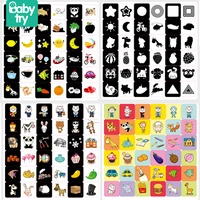 4 sets baby book black white cards toys for kids gifts 0 36 months table card game montessori for toddler early learning