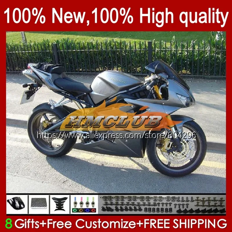 

Комплект кузова для Triumph Daytona 675 02 03 04 2005 2006 2007 серебристо-серый 2008 52No.31 Daytona675 2002 2003 2004 05 06 07 08 обтекатель
