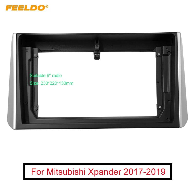 FEELDO автомобильный стерео радио 9 &quotбольшой экран фасции Рамка адаптер для Mitsubishi