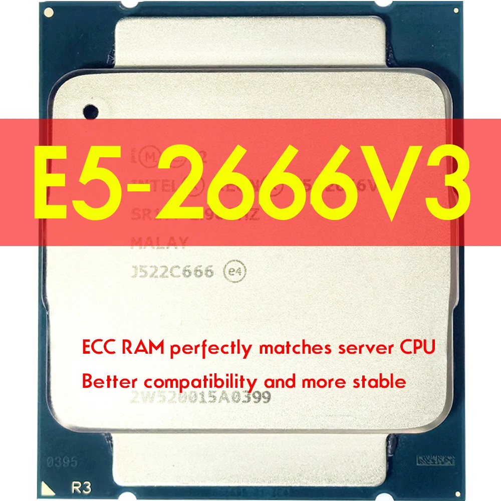 Комплект материнской платы Atermiter X99 DDR4 D4 с процессором Xeon E5 2666 V3 LGA2011-3 2 шт. X 8 ГБ = 16