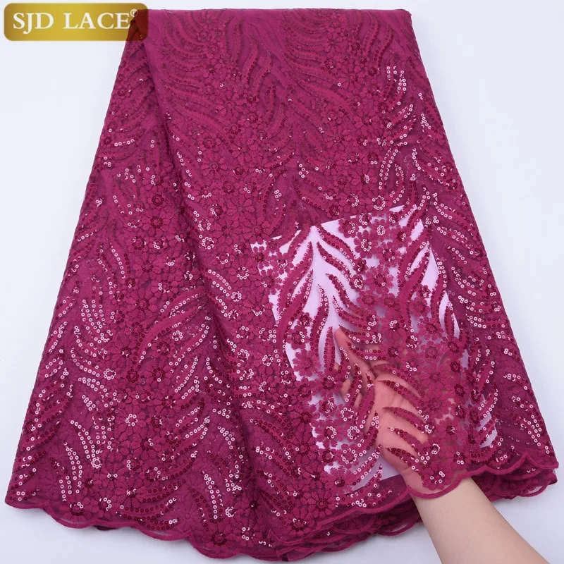 Французский Тюль кружевная ткань Высокое качество пайетки африканская сетчатая