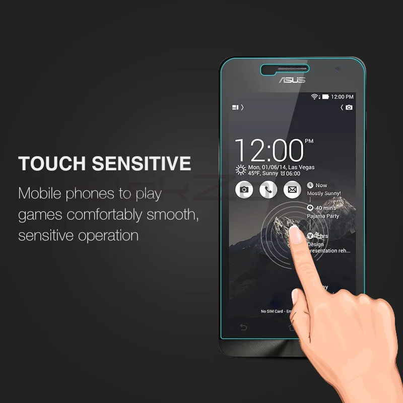 Закаленное стекло 9h для ASUS Zenfone 5 A500CG HD защитное 2.5D Asus Защитная стеклянная пленка |