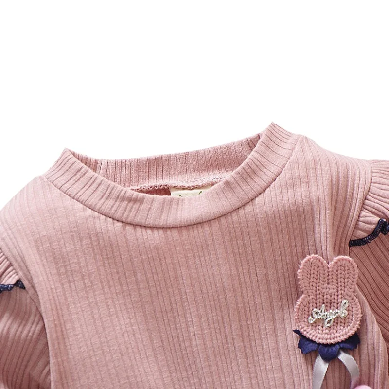 Повседневное платье для девочек на весну и осень детские платья из мягкого