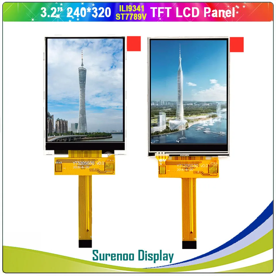3 2 &quotдюймовый 240*320 встроенный серийный SPI 18P TFT ЖК модуль дисплей экран LCM ILI9341 / ST7789V