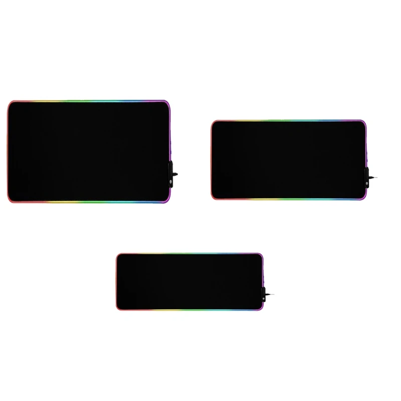 

157C RGB Gaming Mouse Pad - Large Extended 13 Lighting Mode LED Soft Mouse Pad , Non-Slip Rubber Base, Waterproof, Computer Mat