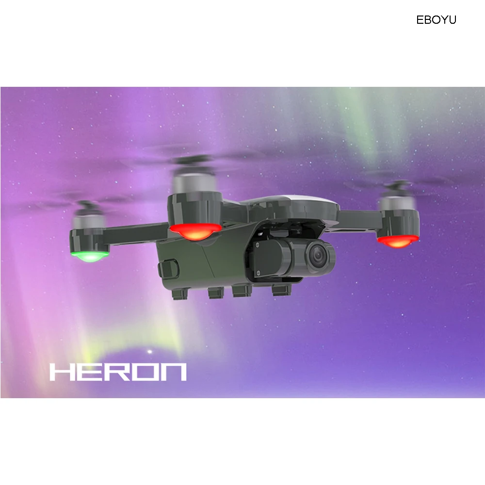 Квадрокоптер JJRC X9P двойной GPS Радиоуправляемый Дрон Heron 4K 5G Wi Fi 1 км FPV с 2 осевым