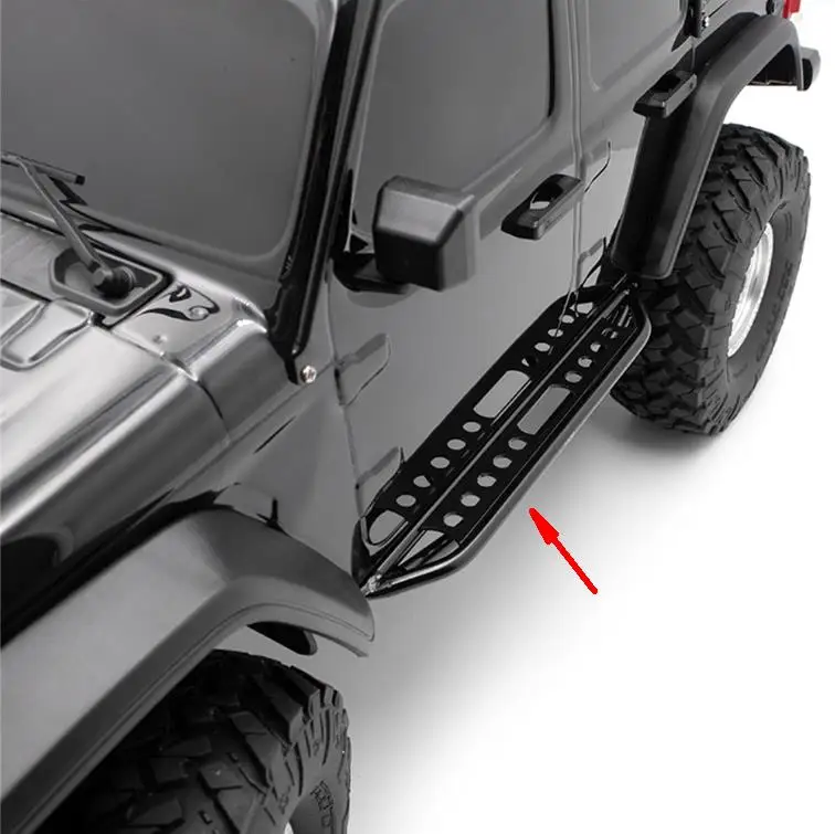 1 пара боковых педалей подножка для 1/10 Axial SCX10 III AX103007 аксессуары радиоуправляемых