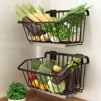 stainless steel kitchen wall mounted storage basket spice rack shower caddy fruit drainer organizer dish drying shelf container