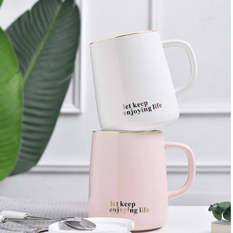 350 мл простая индивидуальная керамическая Студенческая кружка с буквенным