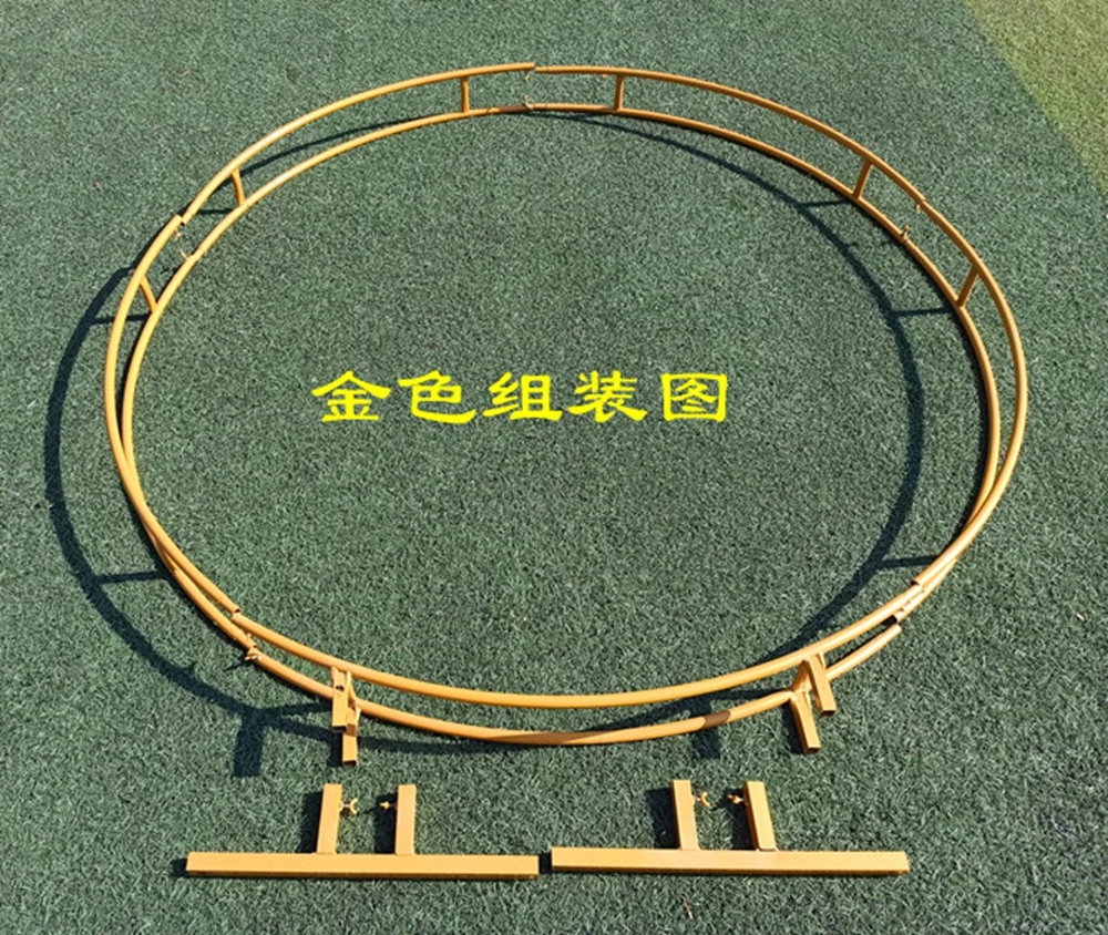 Открытый круг свадебная АРКА вечерние брак фон стенд Арка двойная круглое кольцо