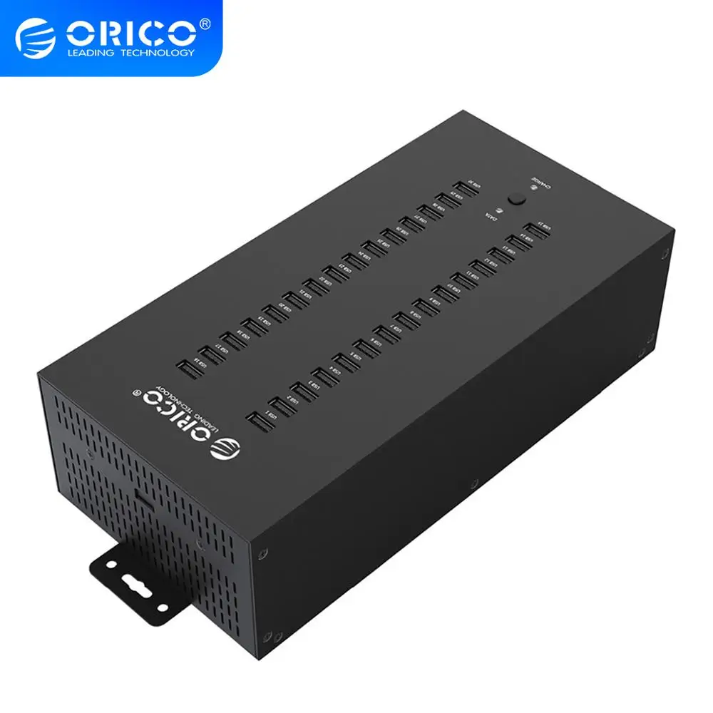Промышленный Концентратор ORICO с 30 портами USB2.0 и отсоединяемым модулем питания
