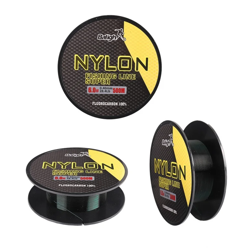 Супержесткая прочная рыболовная леска 500 м забавная воскресенья нейлоновая 3 8-35