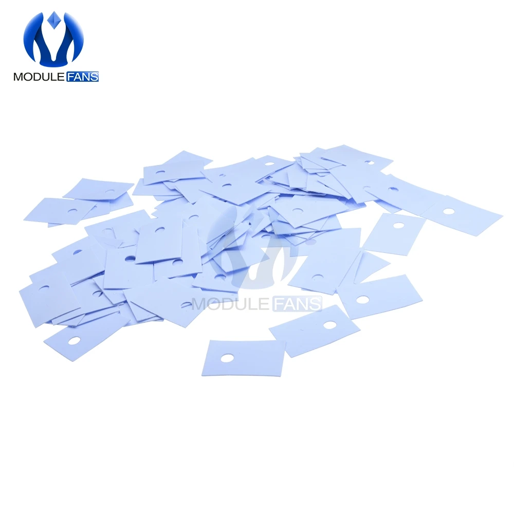 200PCS TO-220 Insulation Pads Silicone Heatsink Shim for Laptop CPU GPU VGA Card IC Good Thermal Conductivity Ultrasoft