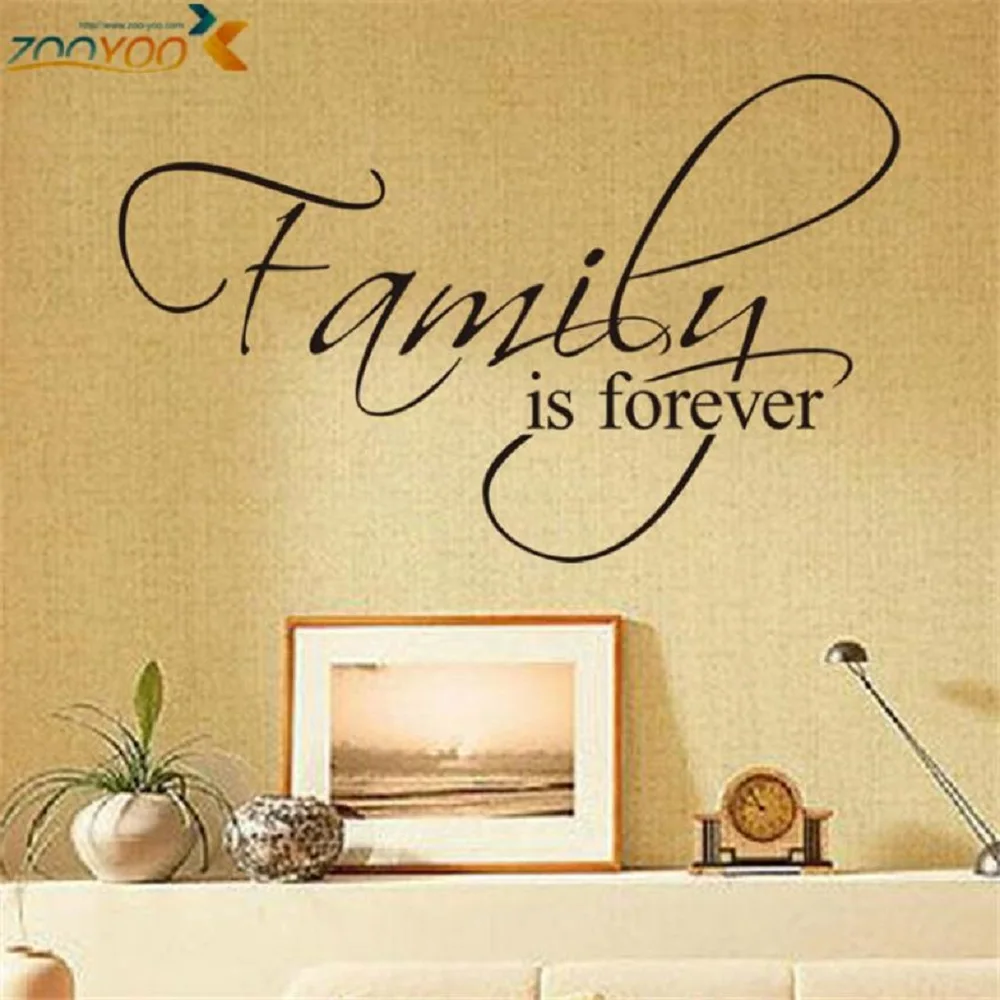 

Family Is Forever Home Decor Creative Quote Wall Decals 8068 Decorative Adesivo De Parede Removable Vinyl Wall Stickers