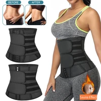 waist trainer women slimming sheath workout trimmer belt latex tummy shapewear sauna body shaper corset sweat reducing girdles