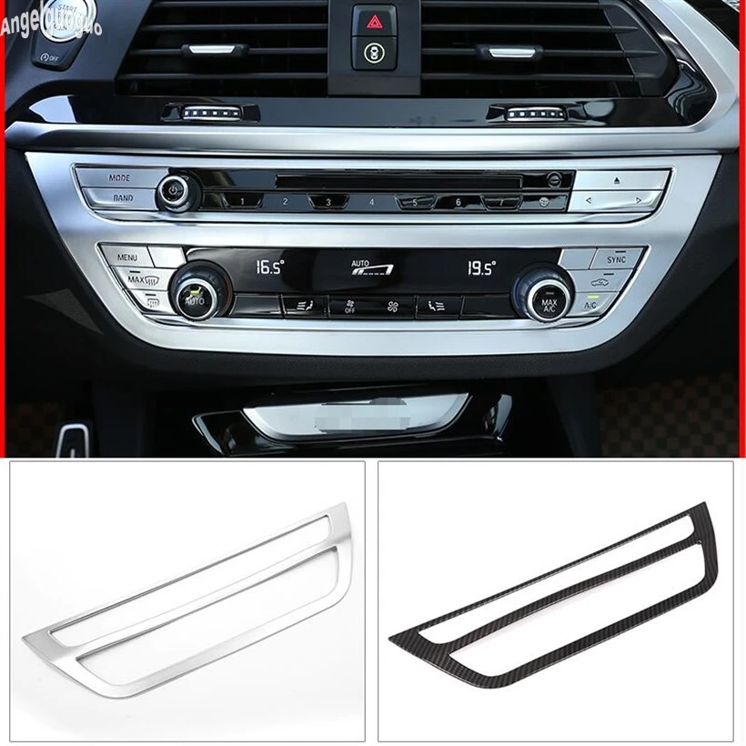 Наклейка для BMW X4 G02 2019 2020 21 хромированная рамка из АБС пластика кондиционера