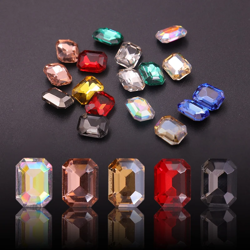 10 шт. Кристаллы Новый дизайн кристаллы для ногтей плоские Стразы художественное