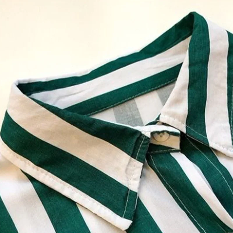 

Shirts Women Striped Elegant Plus Size 4XL Loose Shirt Office Lady Fashion Retro Stylish All-match Leisure Korean Style Panelled
