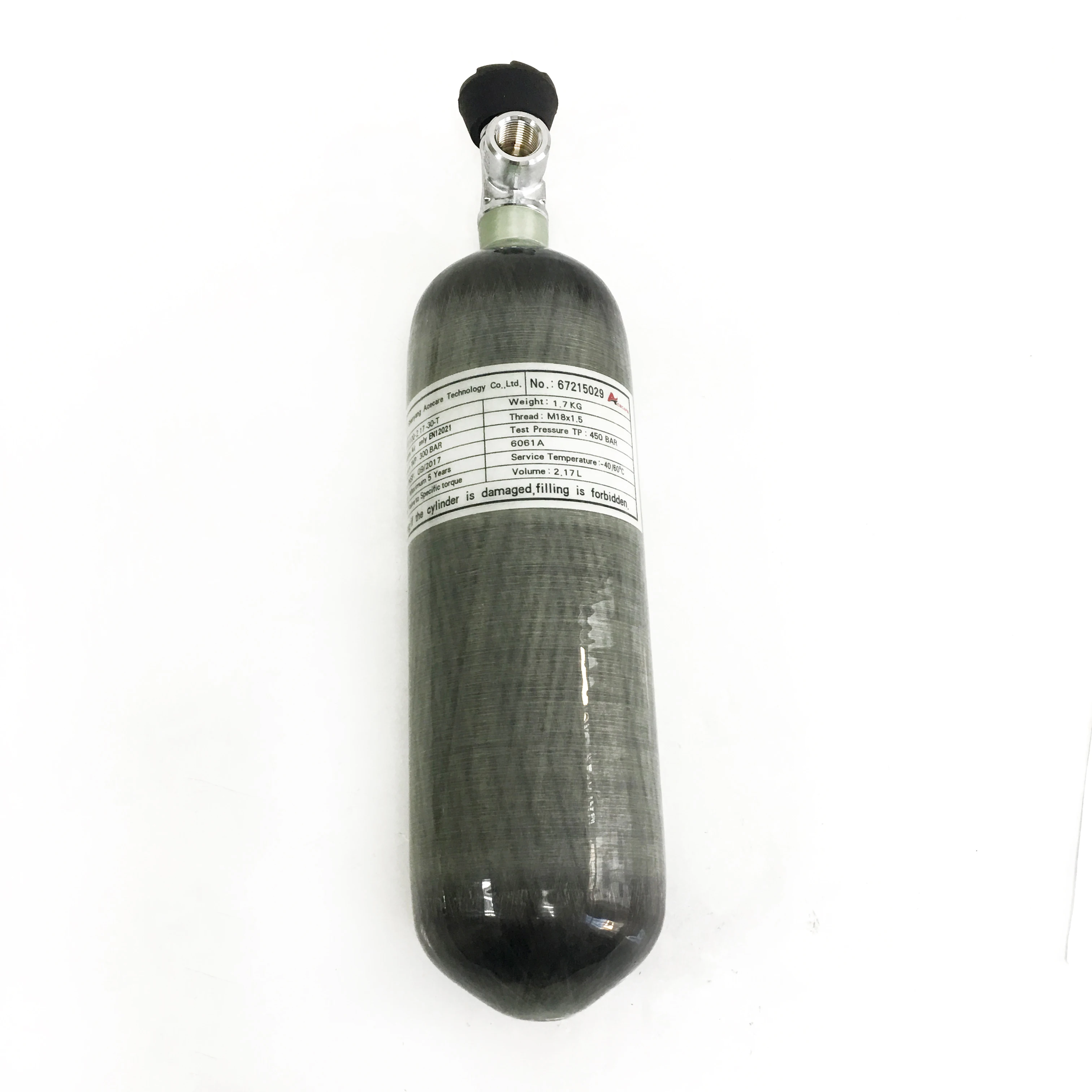 Acecare 4500Psi HPA Пейнтбол воздушный пистолет Танк 2.17L PCP цилиндр 300 бар с PCP клапан цель для ВВС Кондор пневматическая винтовка страйкбол