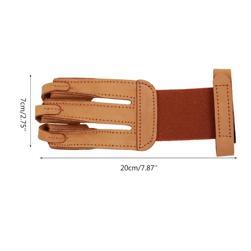 

Archery Protect Glove 3 Fingers Pull Bow Leather Shooting Gloves Finger Gear Outdoor Hunting Accessories