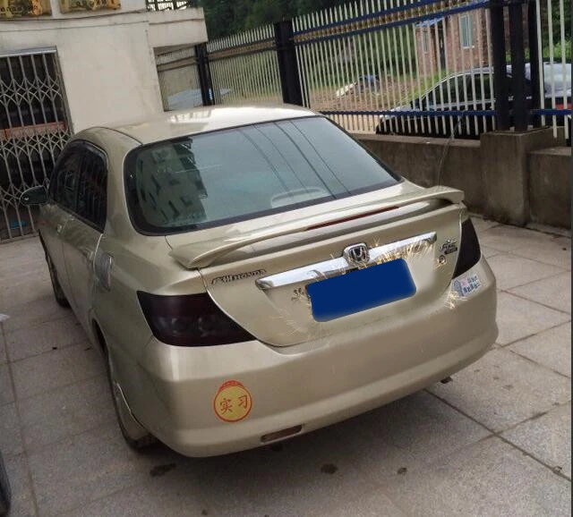 Спойлер для HONDA FIT 2002-2005 спойлер из светильник ственного АБС-материала заднего