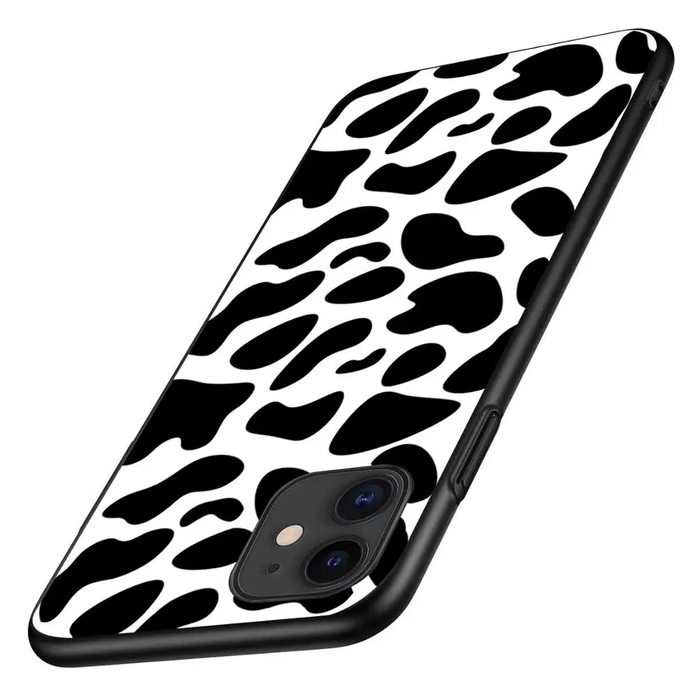 

Cow Pattern Phone Case for iPhone11 pro max XS MAX XR X/XS 7 8 plus Soft TPU Cover Protective Coque for Iphone SE2020 6 6S Plus