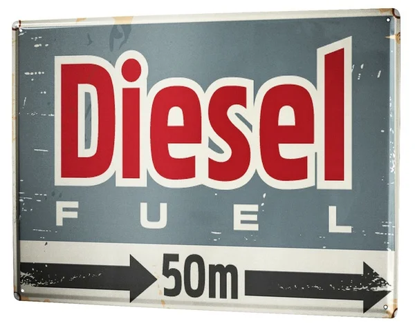 

Ностальгический автомобиль Ретро дизельный винтажный жестяной знак