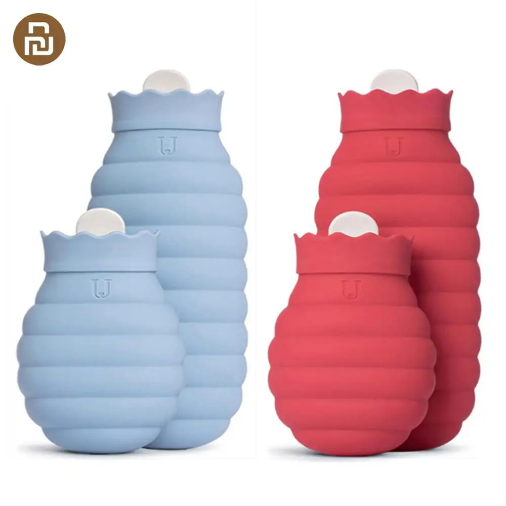 

Youpin Jodan Judy 313/620ml Hot Water Bag Microwave Heating Silicone Bottle Winter Heater With Knitted Cover
