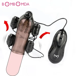 Массажер для мужской эякуляции, 12 Скоростей, для задержки эякуляции