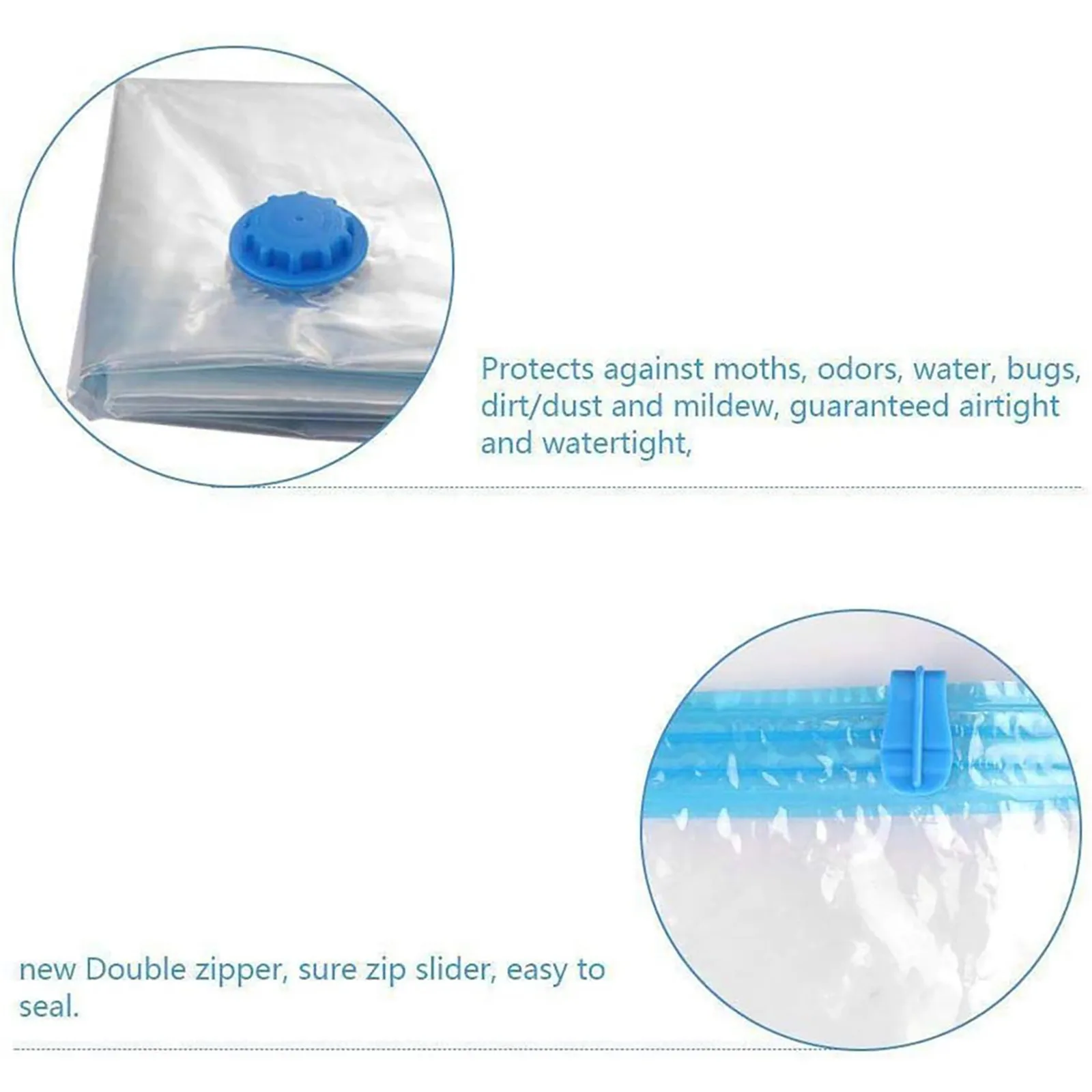 

Vacuum Bag Storage Bag Home Organizer Transparent Border Foldable Clothes Organizer Seal Compressed Travel Saving Bag Package