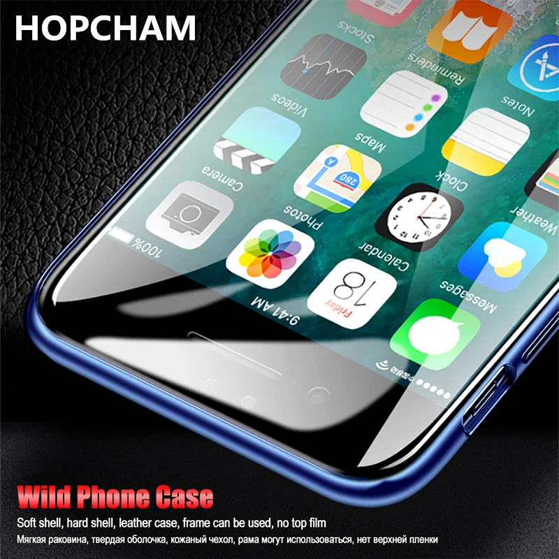 Защитное закаленное стекло 15D для iPhone 6 6s 7 8 Plus X 10|Защитные стёкла и плёнки