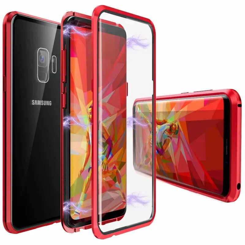 Роскошный чехол-накладка на заднюю панель для samsung Galaxy A30 A50 A20, адсорбция для Galaxy A 50 30 20, двусторонний Магнитный чехол из закаленного стекла
