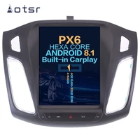 aotsr tesla 10 4 vertical screen android 8 1 car dvd multimedia player gps navigation for ford focus 2013 2017 built carplay