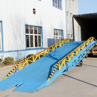perfect performance portable forklift mobile steel container loading dock ramps