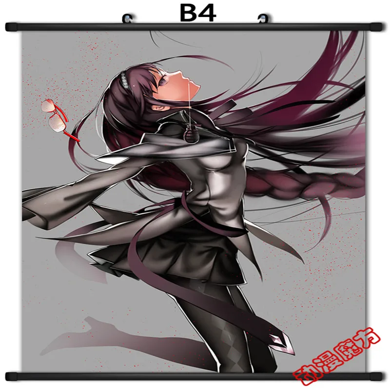 Japanese Anime Puella Magi Madoka Magica Akemi Homura &amp Kaname Home Decor Wall Scroll Poster Decorative Picture | Дом и сад