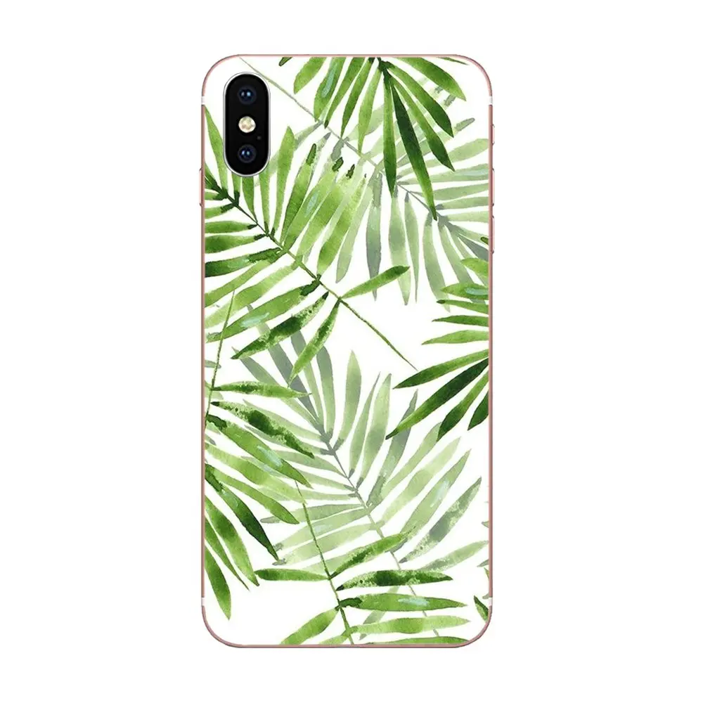 Тропические листья для Sony Xperia Z Z1 Z2 Z3 Z4 Z5 compact Mini M2 M4 M5 T3 E3 E5 XA XA1 XZ Premium TPU Protector |