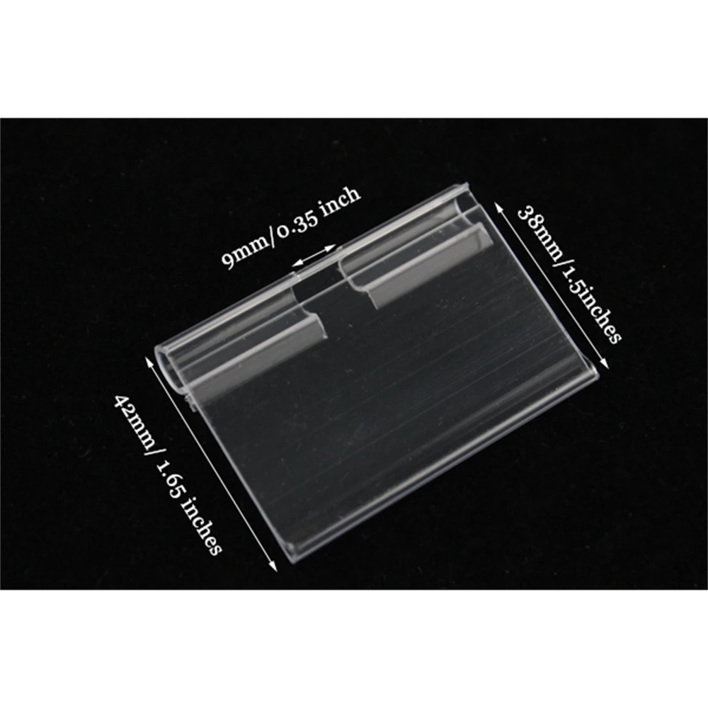 100x42 мм прозрачный держатель для ценников пластиковый этикеток полоса с именем