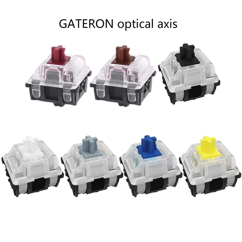 

Gateron Optical Switch For replace Optical Switch Mechanical Keyboard GK61 SK64 Blue, Red, Brown, Black,Yellow,Whit Axis