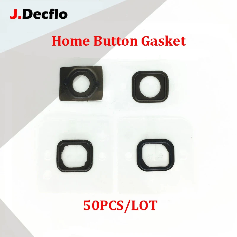 JDecflo 50 шт./лот прокладка кнопки домой для iPhone 5 5S 6 7 8 Plus домашнее удержание