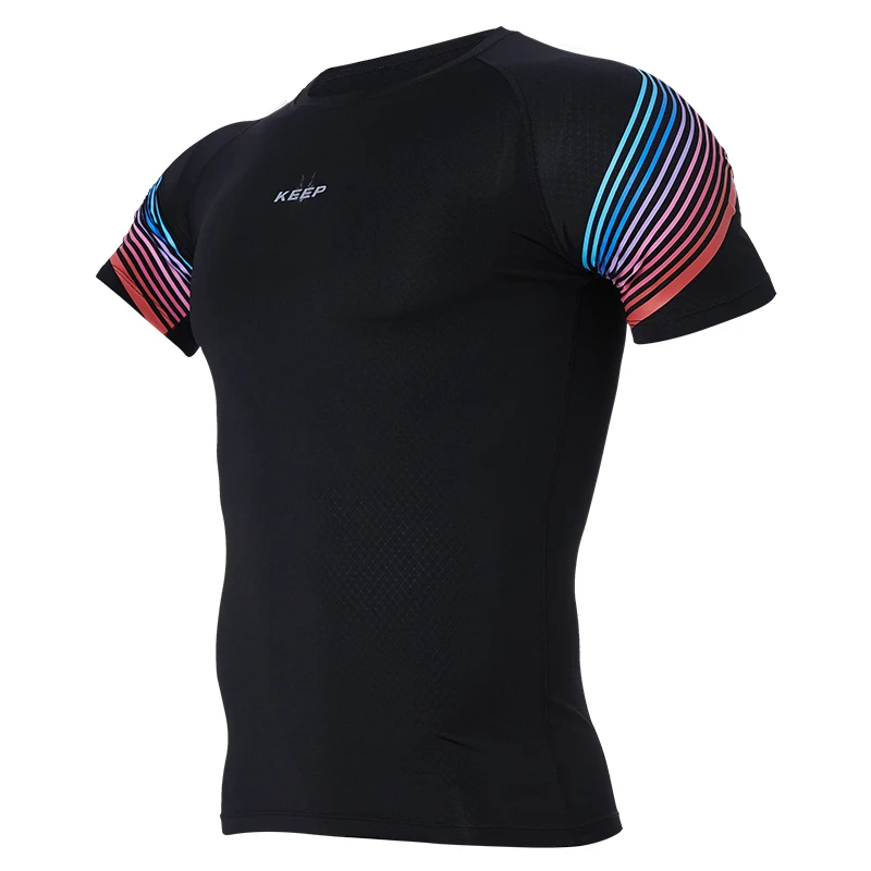 

Men's Compression T Shirt Workout Sport Running Shirt Short Sleeves Male Gym Fitness Bodybuilding Jersey Rashgard Athletic Tops