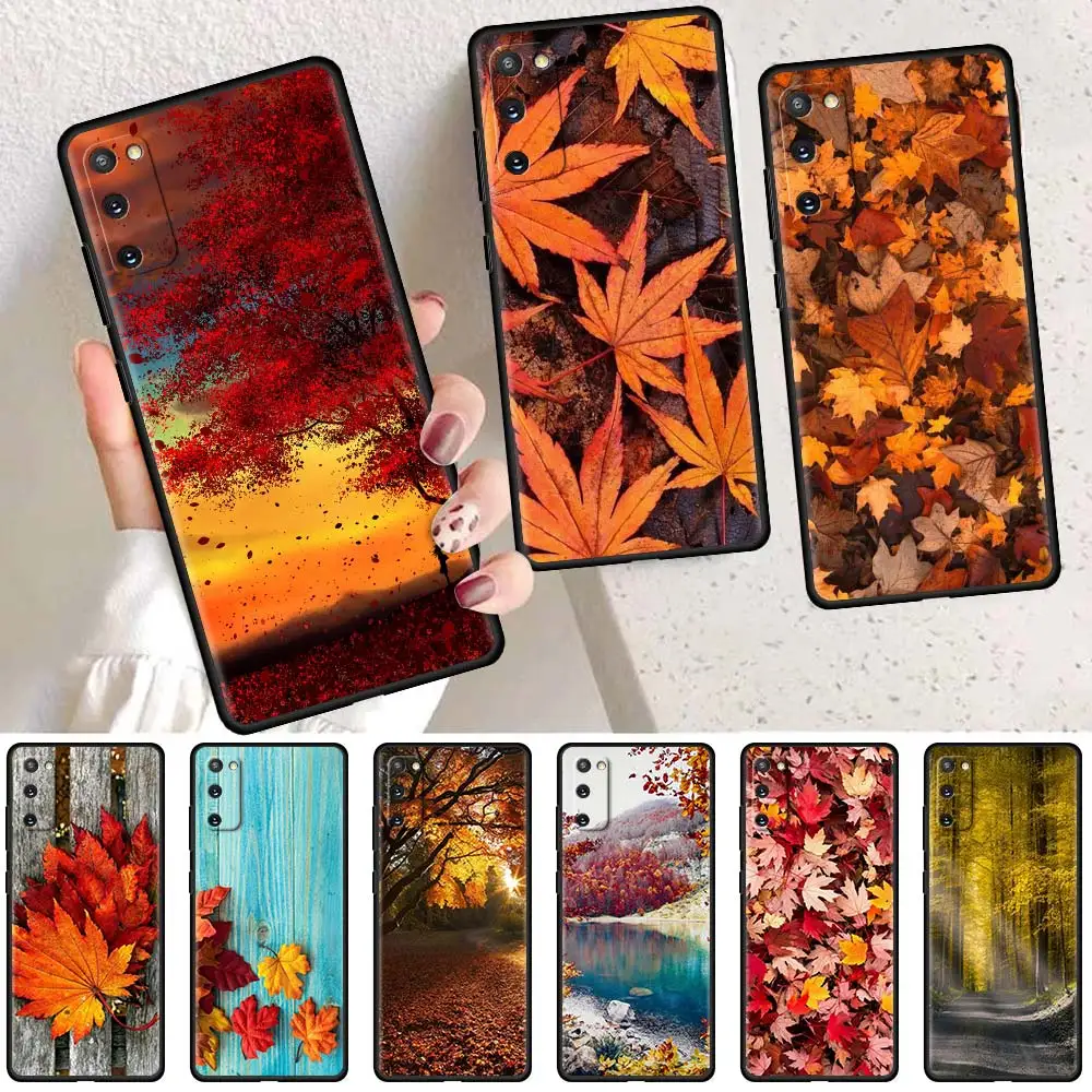 

Funda For Samsung Galaxy S20 S21 FE S10 Lite S9 S10e S8 S7 Edge Phone Case Note 20 Ultra 10Plus Cover Maple Autumn