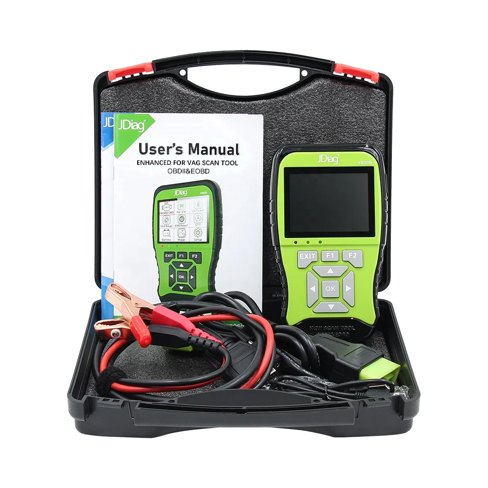 

JDiag V600B Support 12V Battery Tester Full System VAG Car Diagnostic OBD2 Scanner