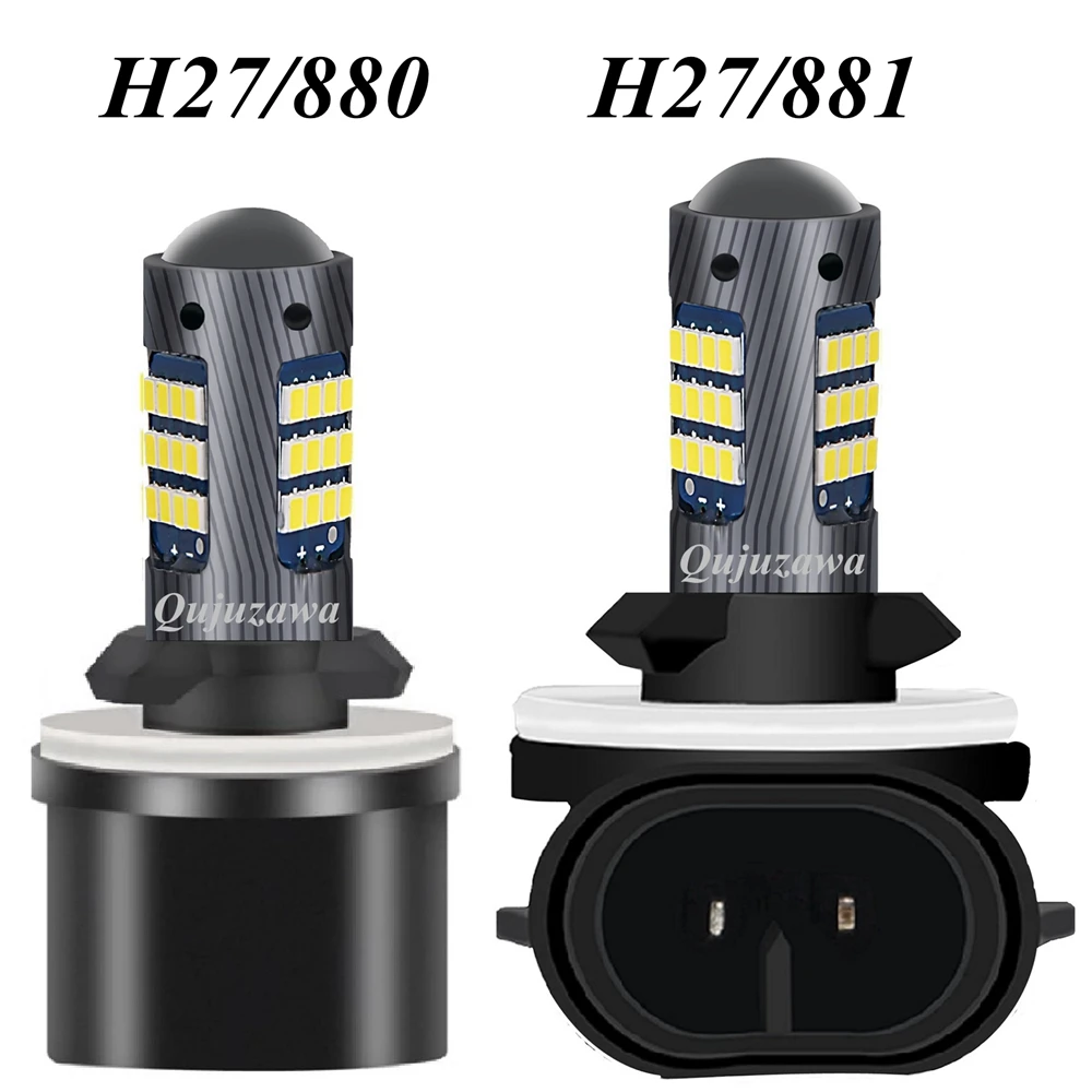 2 шт. H27 881 880 супер яркие светодиодные передние противотуманные фары H27W