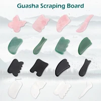 natural jade massage guasha stones board for face acupoint scraping jade facial massage tools health care facial massager