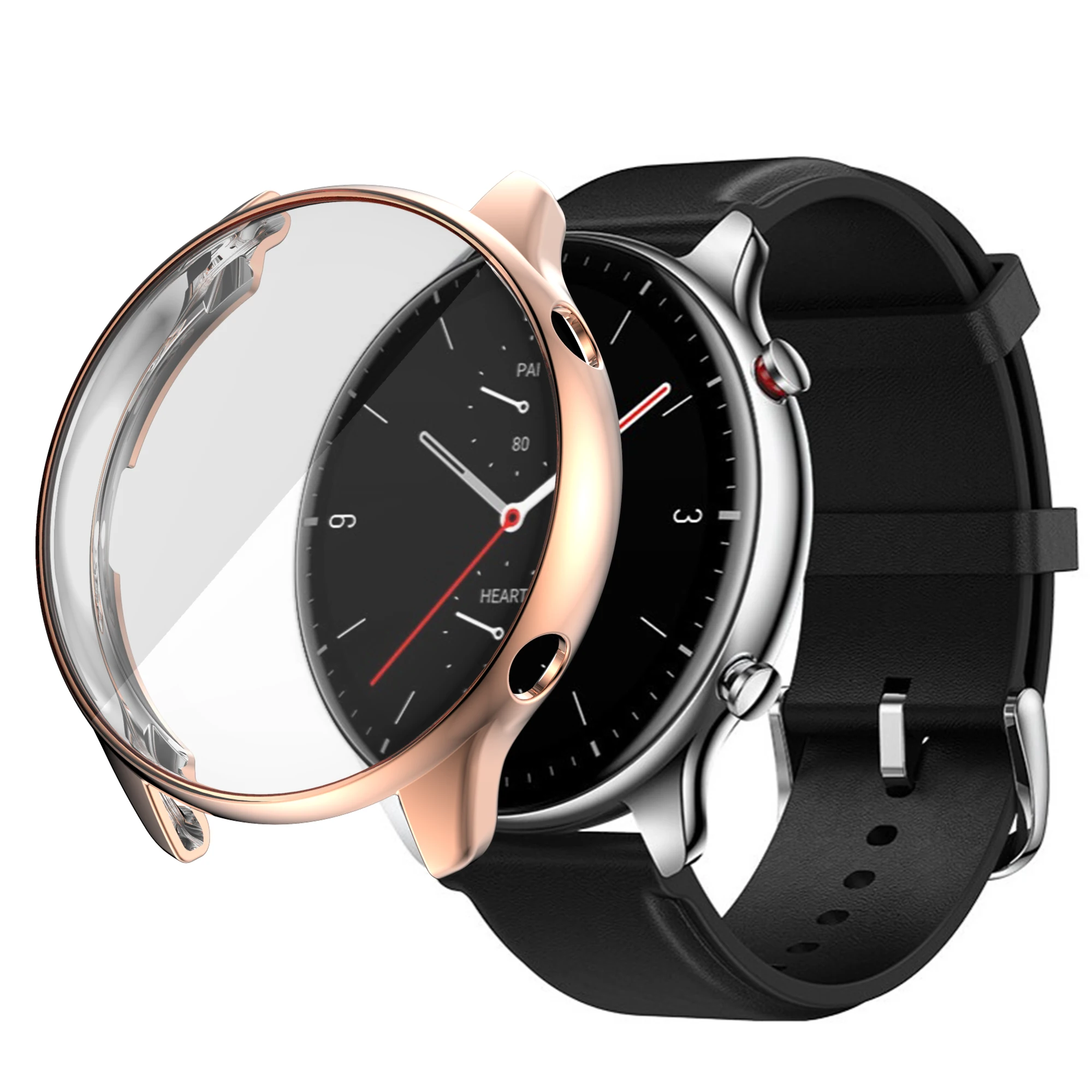 

Case Plating Cover For -Huami -Amazfit GTR2 Watch Case Shell Protector Frame For GTR2