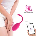 Женское вибрирующее яйцо, носимые Вибраторы, Стимулятор точки G, вагинальный беспроводной, управление через приложение, электронное звено для взрослых, 18 женщин
