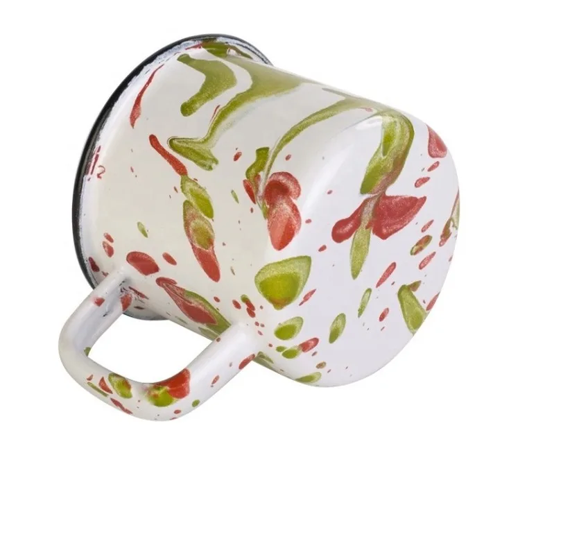 Классическая Ретро кружка из толстой нержавеющей стали с цветным покрытием