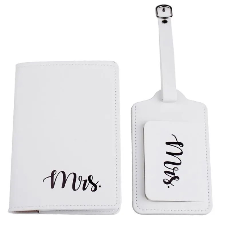 

Mr Mrs Leather Luggage Tags Travel Tags Cute Couples Honeymoon Wedding Bridal Gift