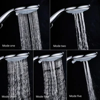 Multifunctional Large Panel Water-Saving Shower Head With Switch Turn Off The Water Hand-Held Shower Head Bathroom Accessori