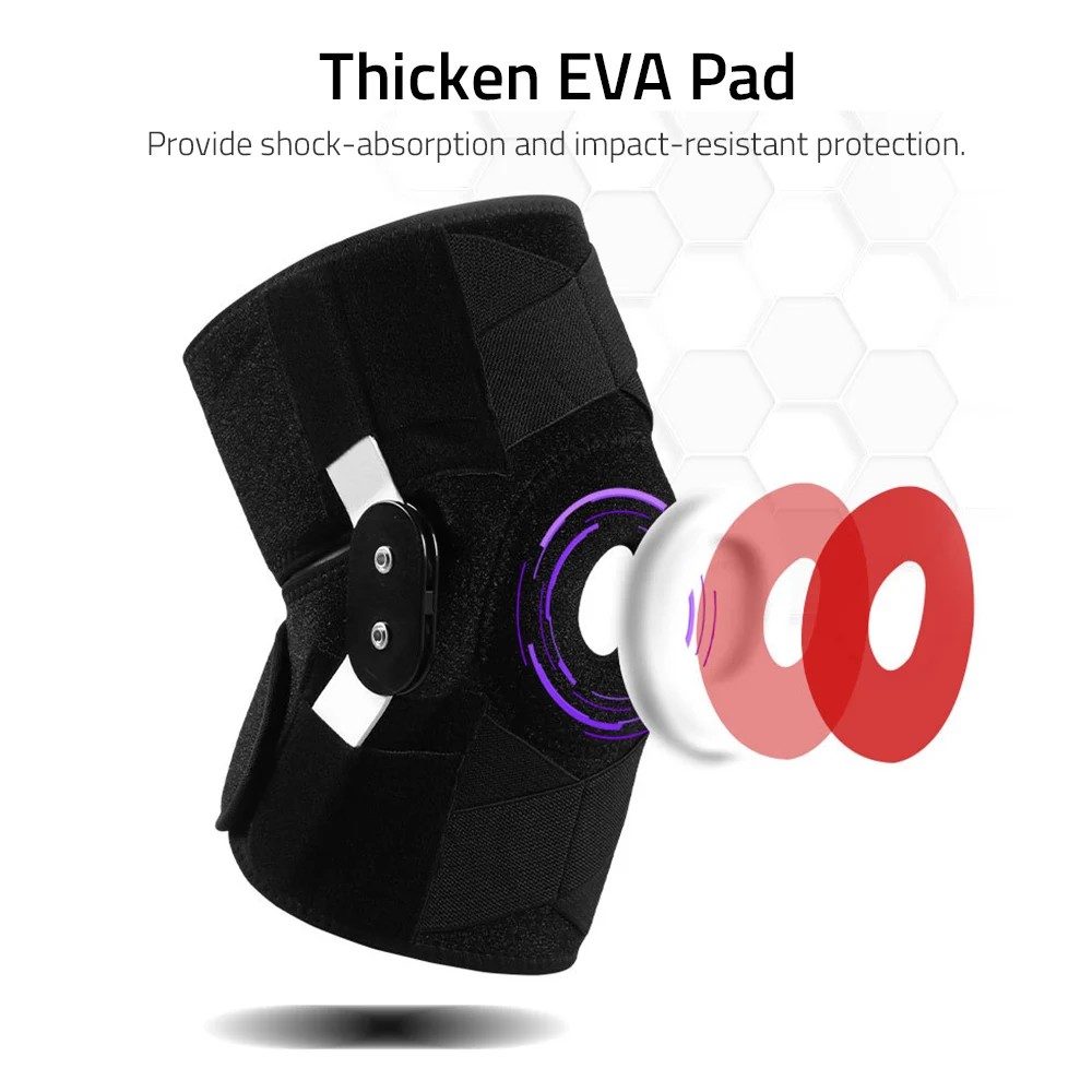 Спортивная фигурная скобка регулируемый наколенник Защитная повязка на колено с